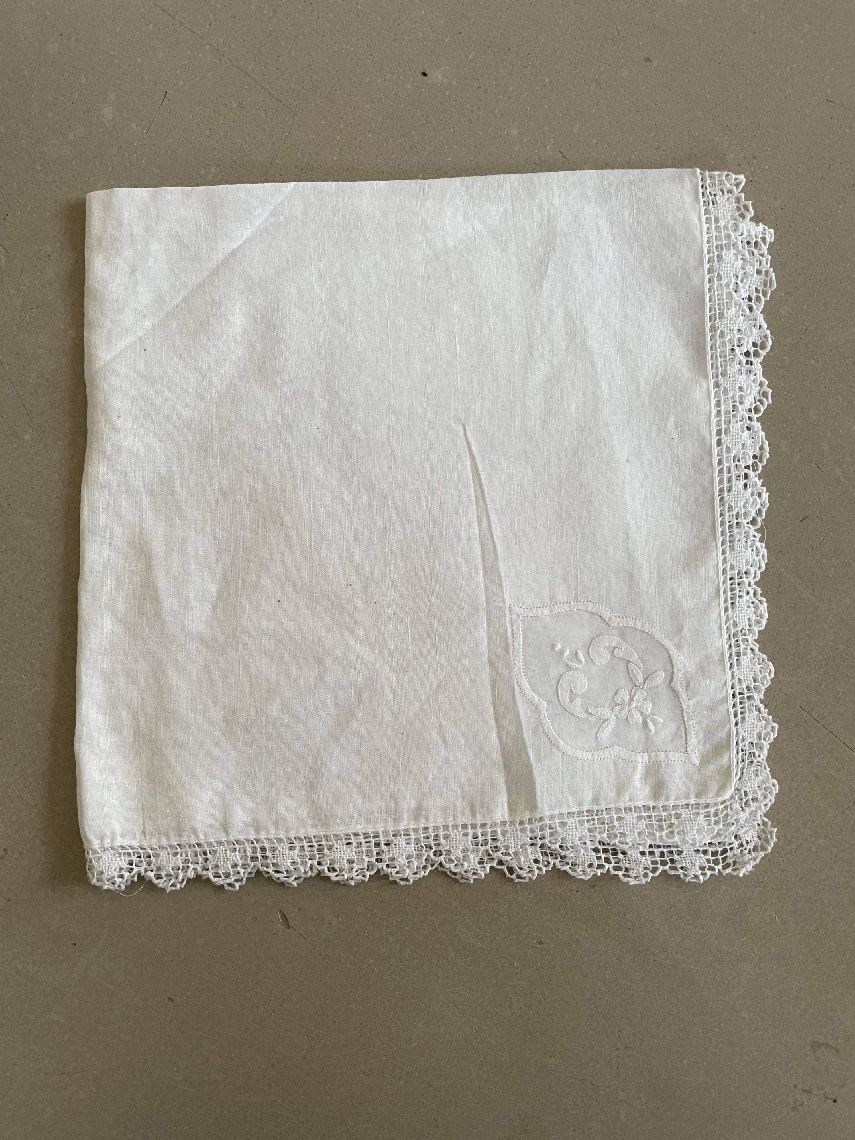 Lot de 6 serviettes de tables anciennes