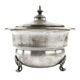 Eclectic caviar server, silver-plated brass, Henneberg Brothers, Poland, 19th century