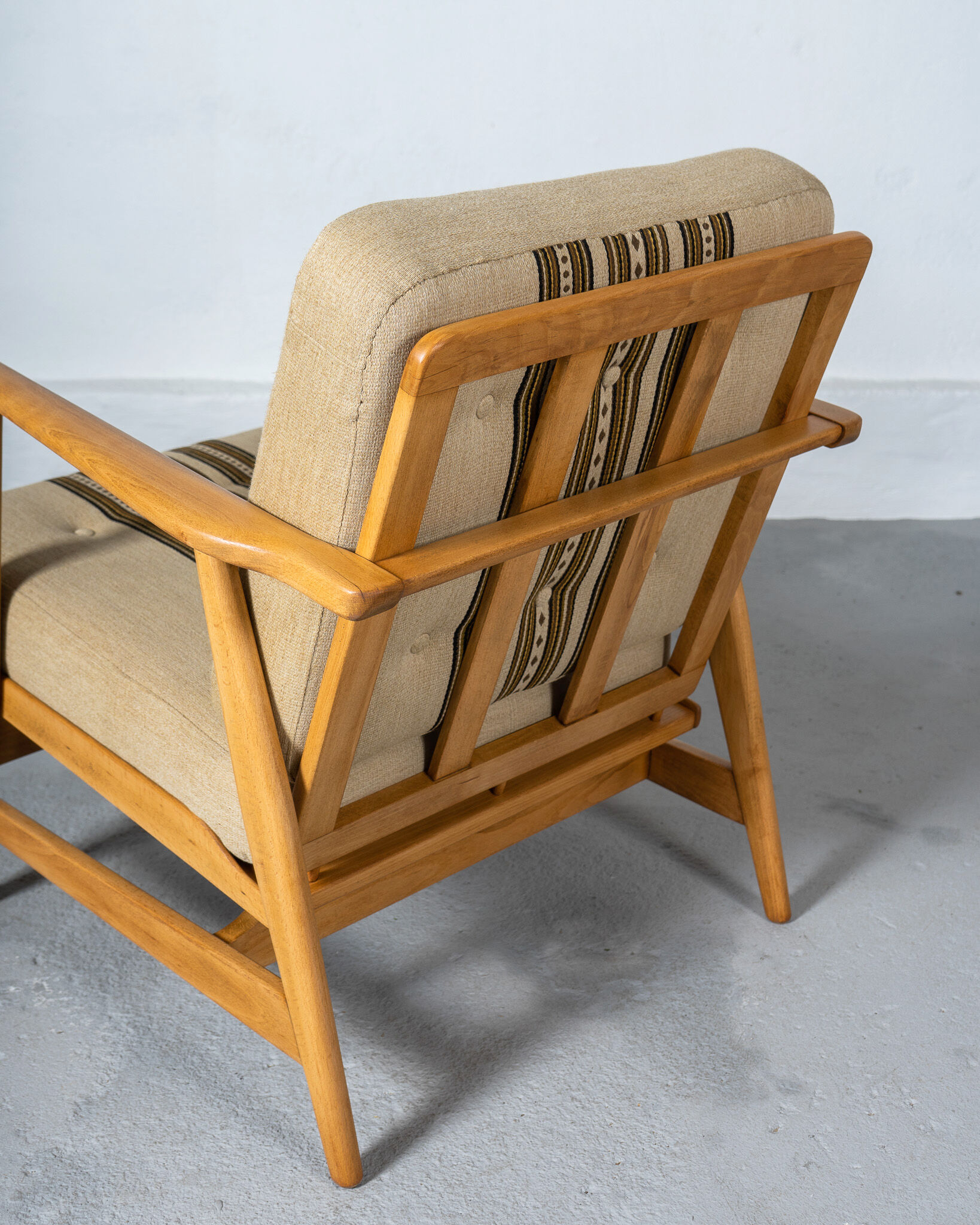 Fauteuil danois du milieu du siècle en hêtre, vers 1960, Danemark
