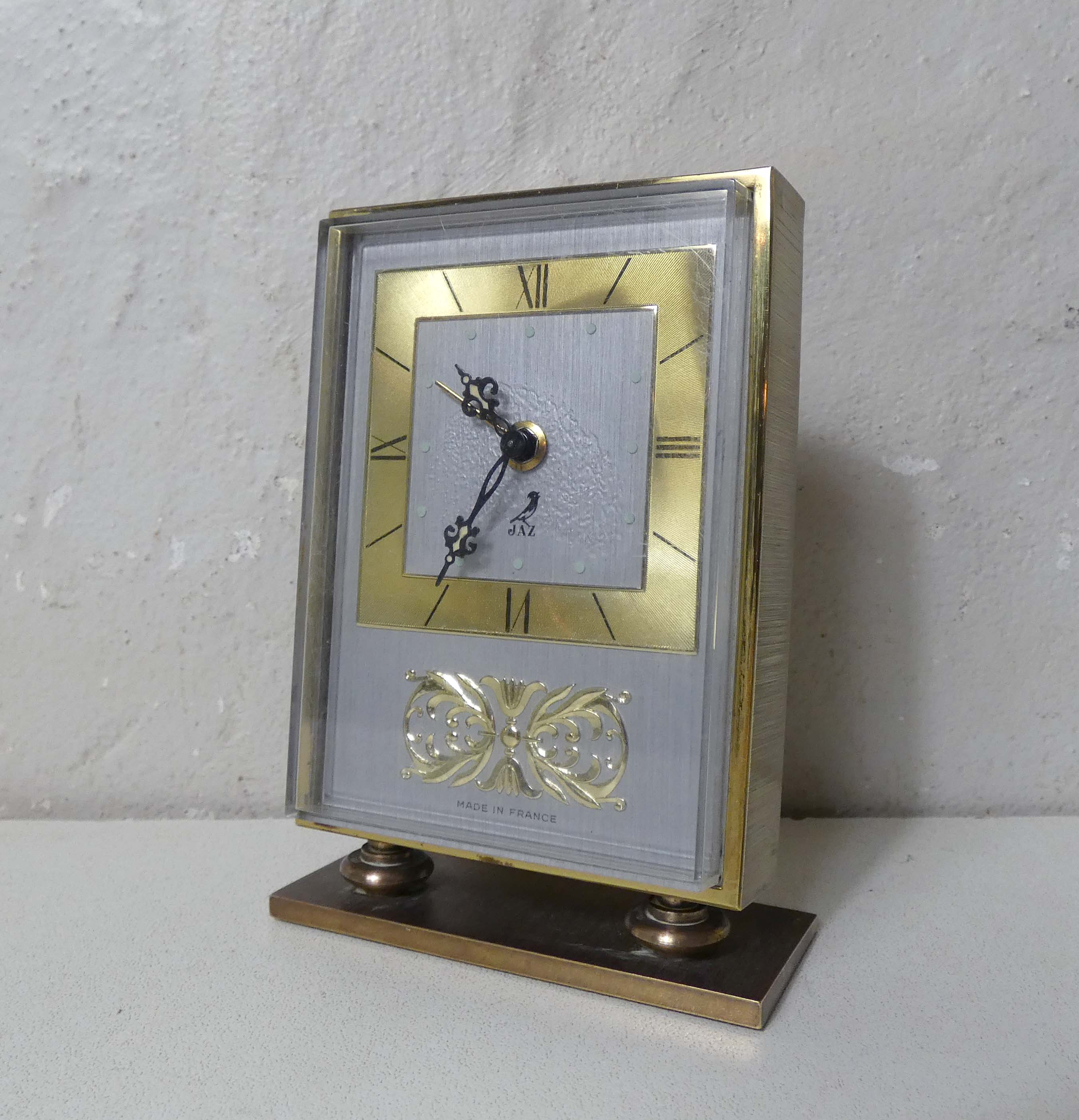 Vintage brass jaz alarm clock