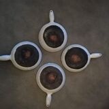 Robert Picault set of 4 caquelons