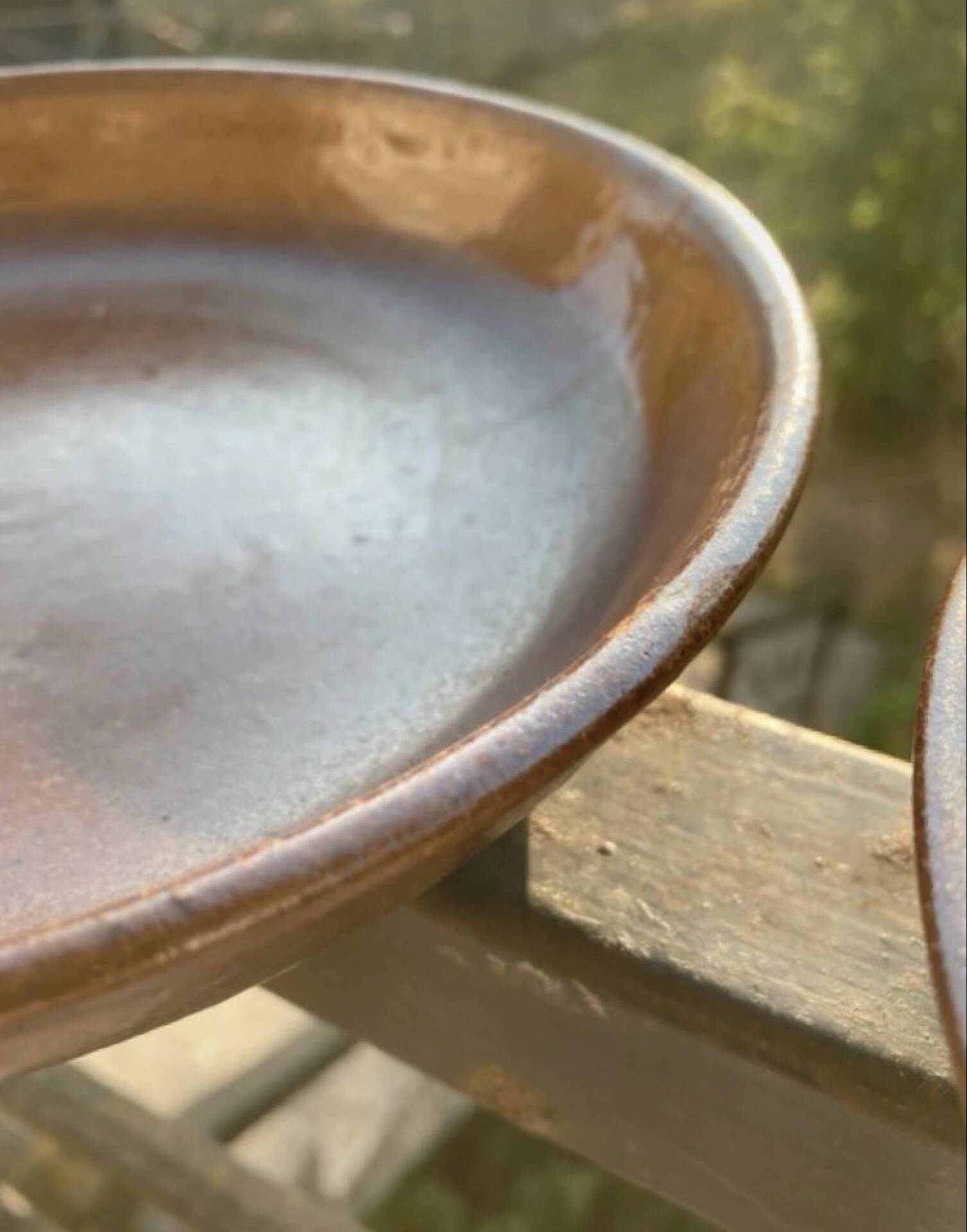 Organic earthenware deep plates from Gré du Marais, France.