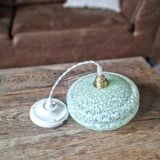 Vintage glass pendant light from Clichy