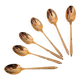 6 golden Alfénide moka spoons