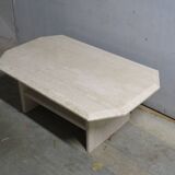 Vintage travertine coffee table, Italy 1970
