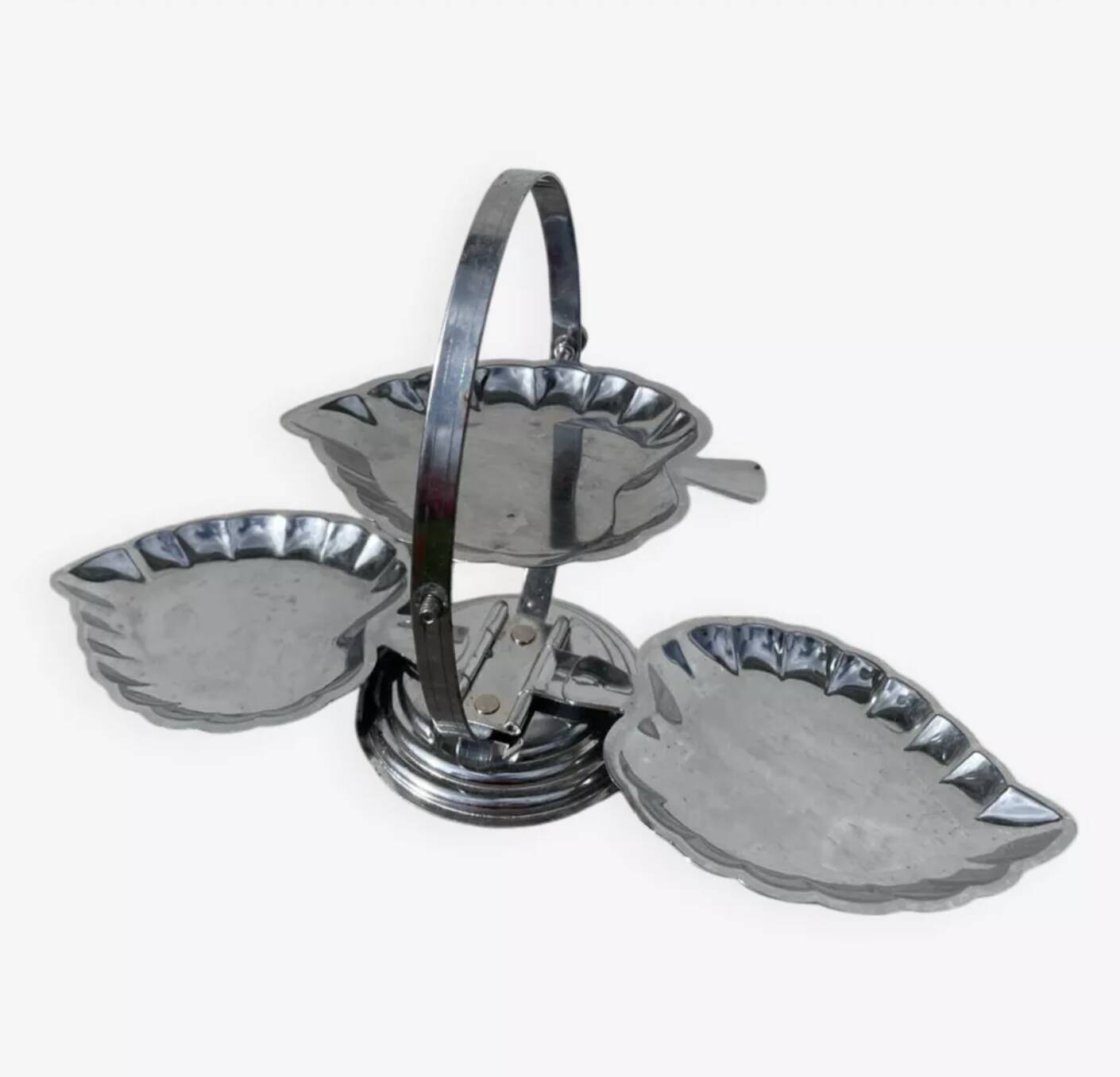 1970s stainless steel aperitif stand