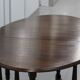 Solid wood folding dining room table