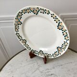 Round earthenware dish New Givors model "Rita" 30s