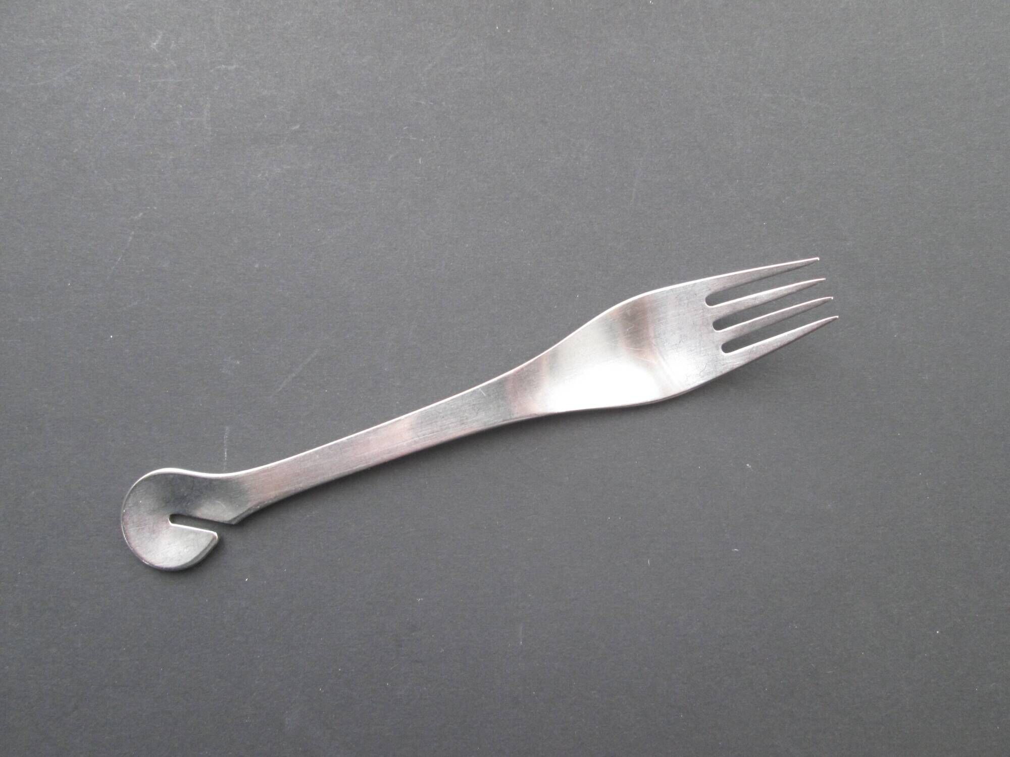 Danish modernist stainless steel 31 pc  EASY monobloc 1960s flatware cutlery set by Lundtofte