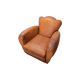 French Art Deco Style Leather Club Armchairs, 1950/60s