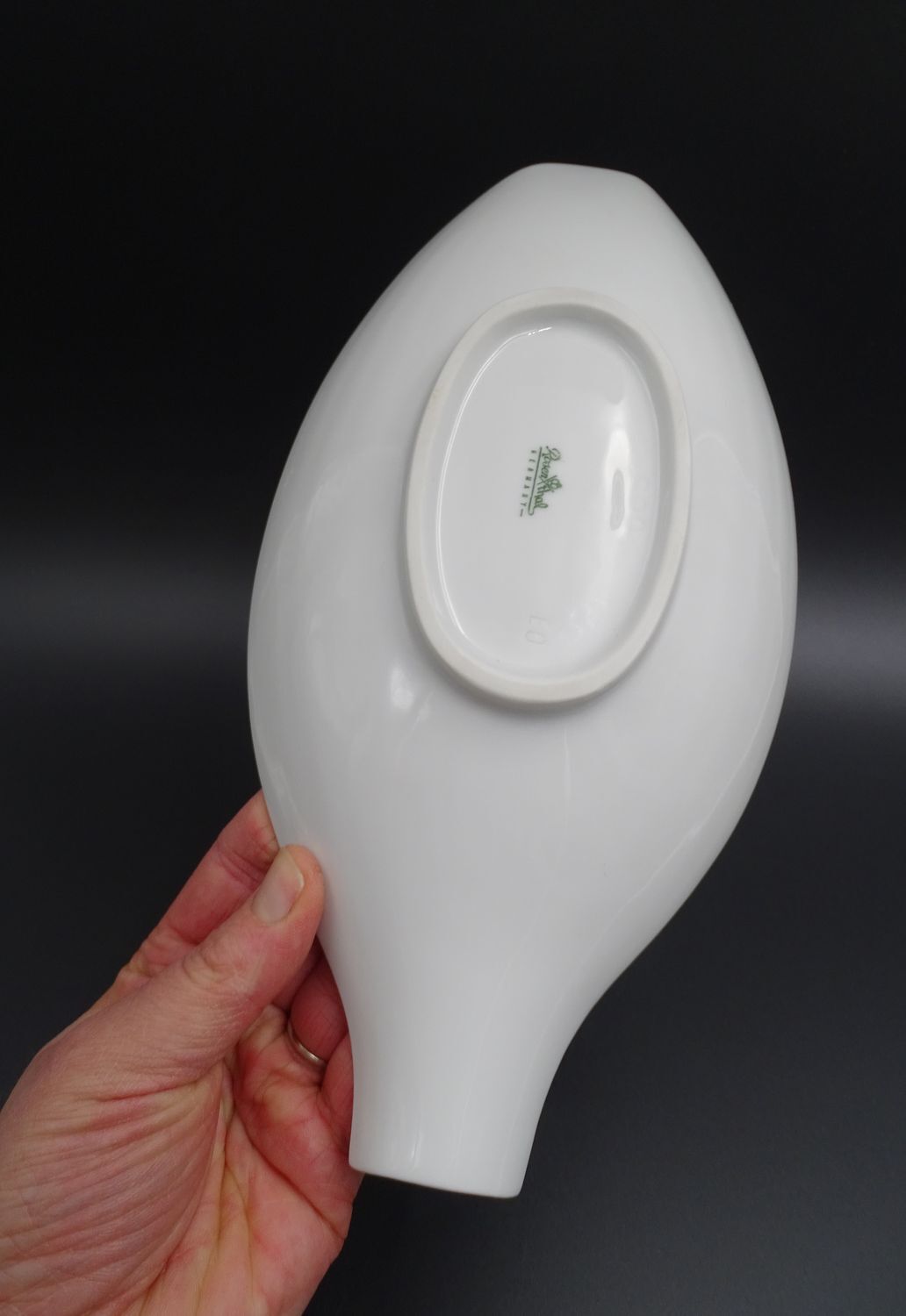 Coupe ou vide-poche en porcelaine blanche - Rosenthal, vers 1970