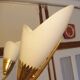 Four-light opaline chandelier