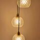 3-light modular pendant light in cut crystal