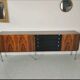 Vintage rosewood sideboard, chrome 1960