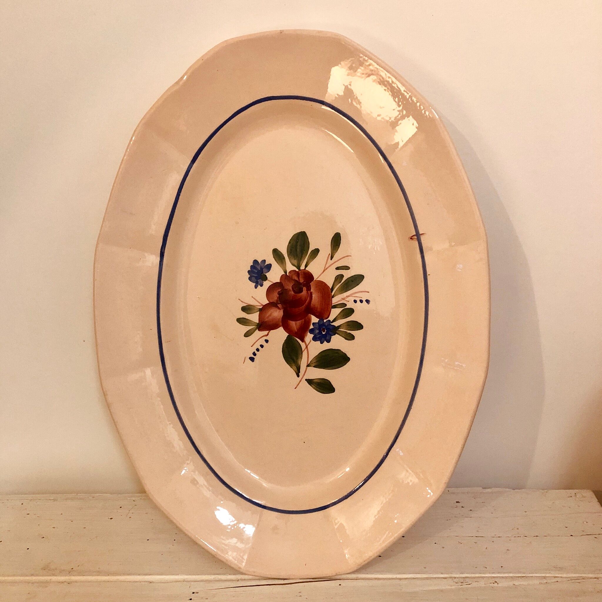 Long dish Digoin Sarreguemines 9177