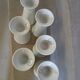 6 mazagrans/ mugs in white porcelain