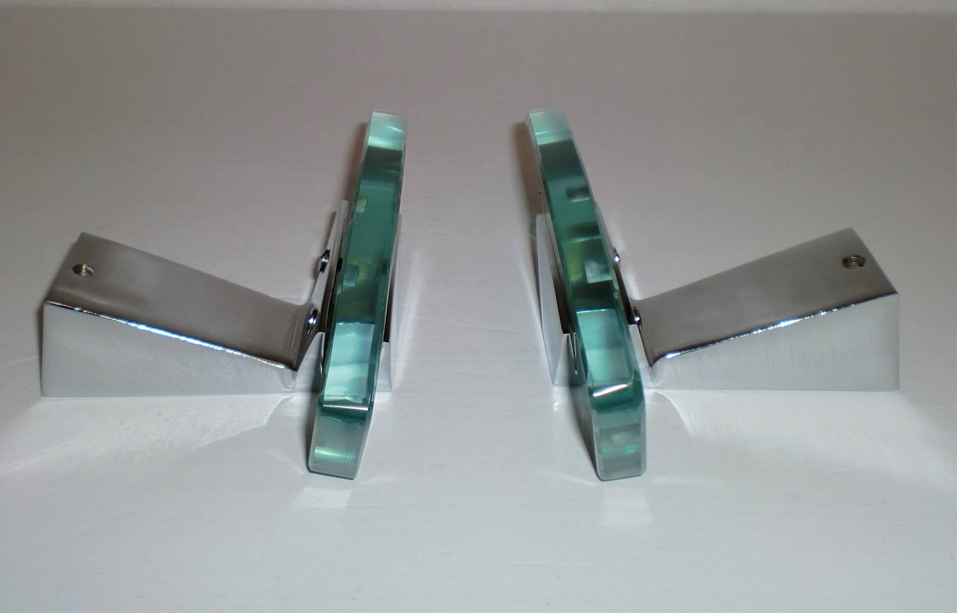 2 rare coat hooks for Fontana Arte Italy