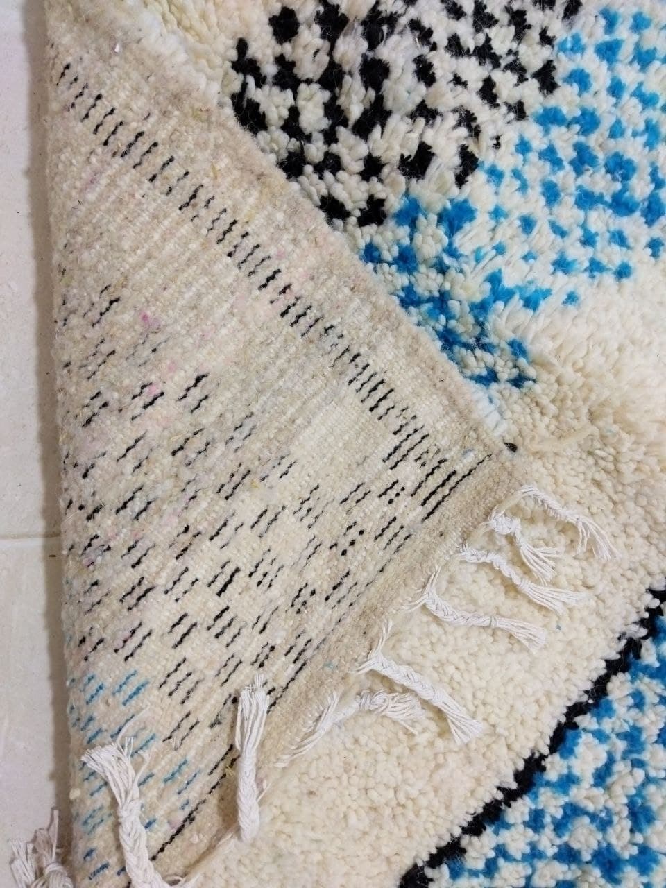 Tapis berbère marocain tribal coloré 255 x 158cm