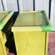 Pair of rattan bedside tables