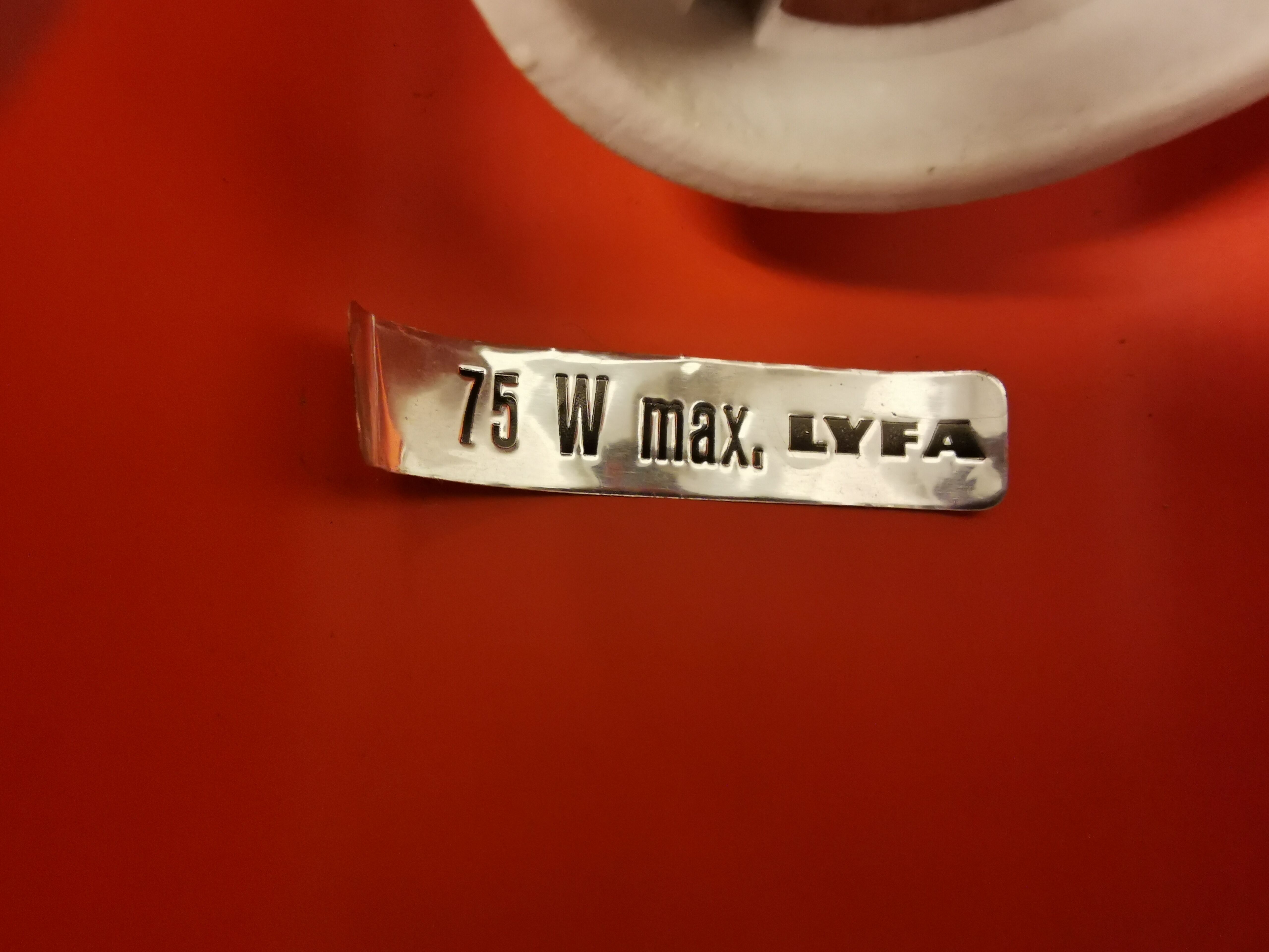 Danish vintage hanging lamp, model Pantre designed Bent Karlby for Lyfa in the 60s.