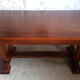 Art-deco table in oak