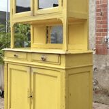 Yellow Parisian glass cabinet