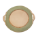 Plat vintage ø27 cm porcelaine sarreguemines flameco vert