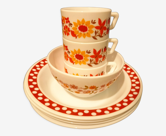 Lot de vaisselle Arcopal vintage