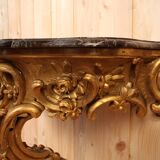 19th century golden wood console
