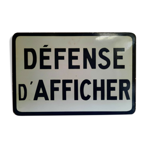 ancienne plaque émaillée
