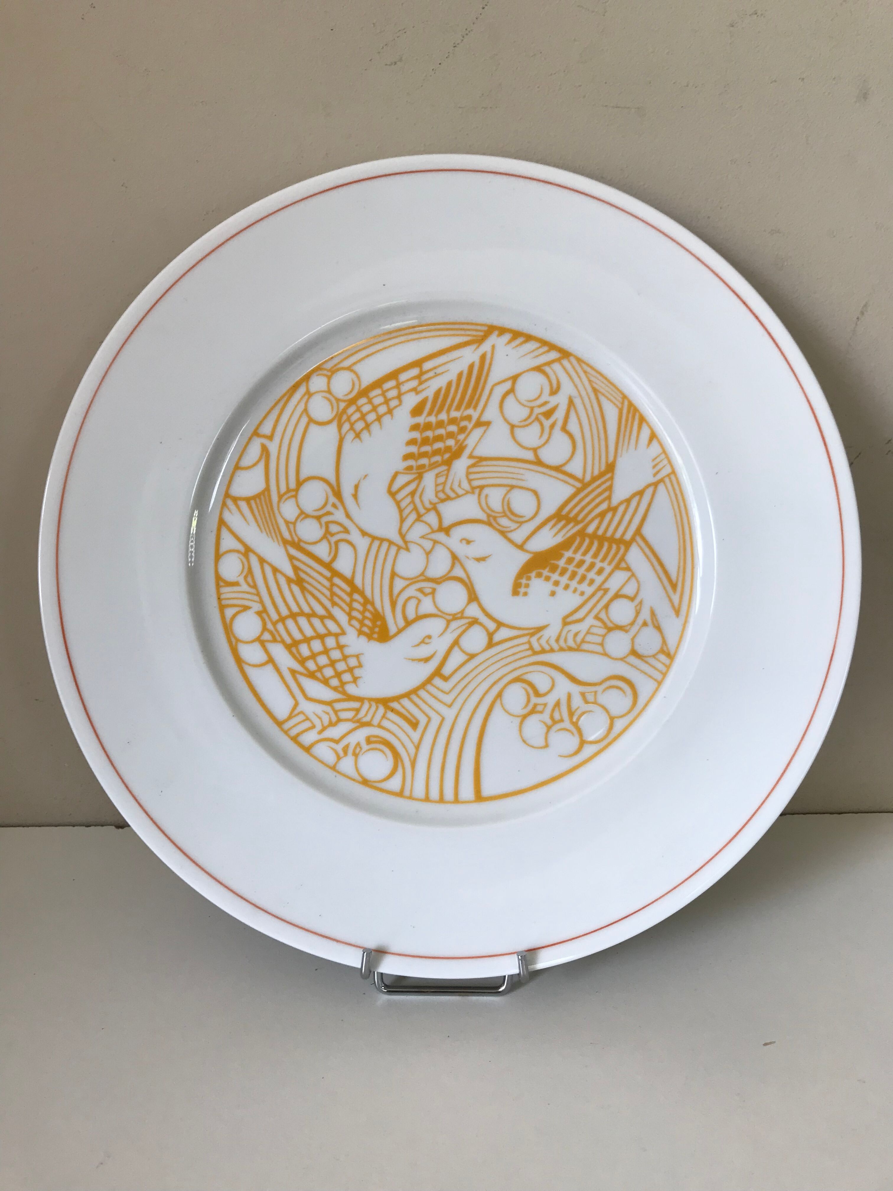 Plate limoge decoration lalique