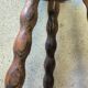 Tabouret vintage tripode pieds perlés