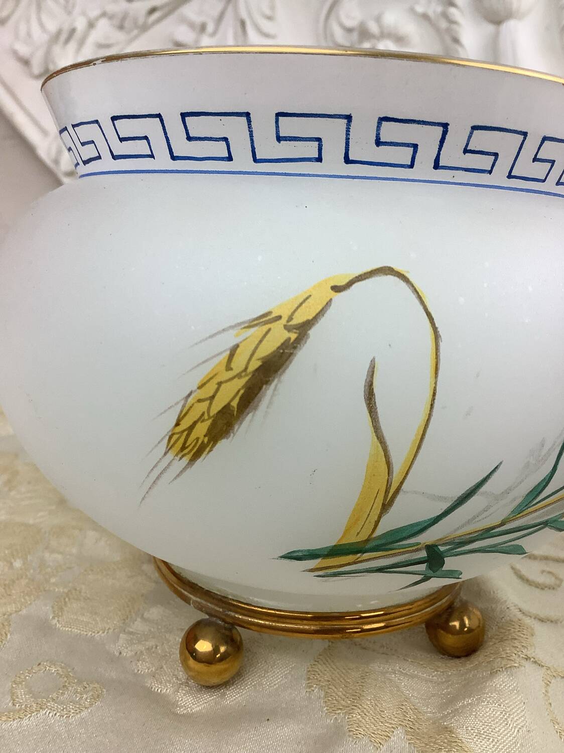 Two opaline glass cups