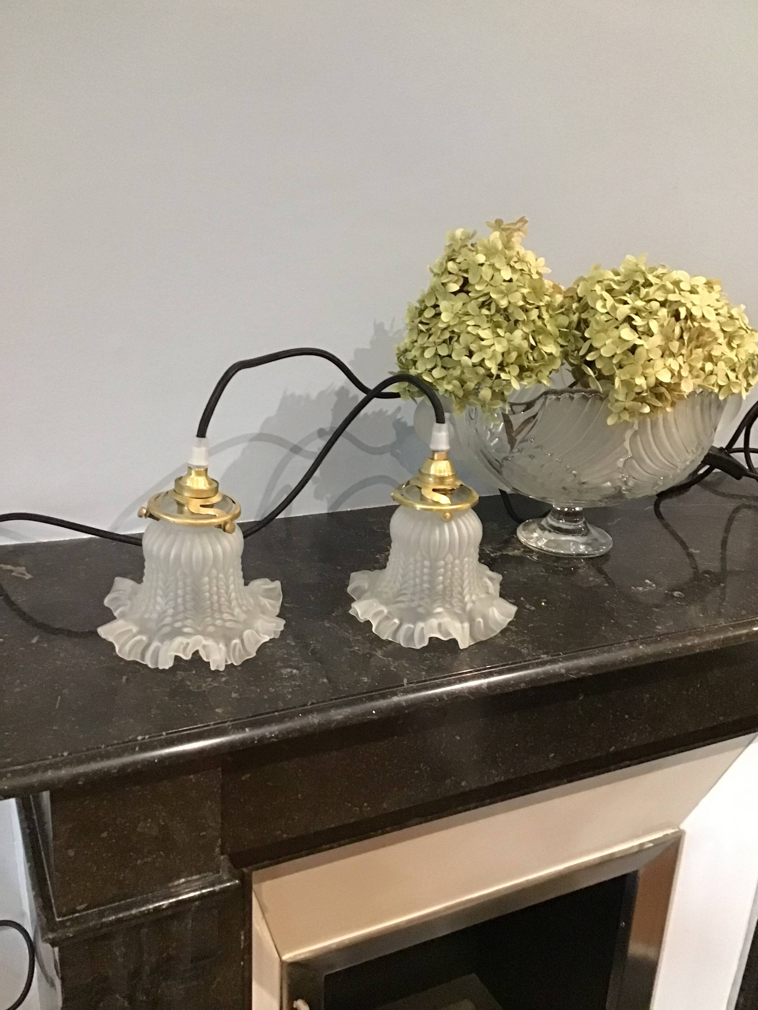 Set of two portable lamps