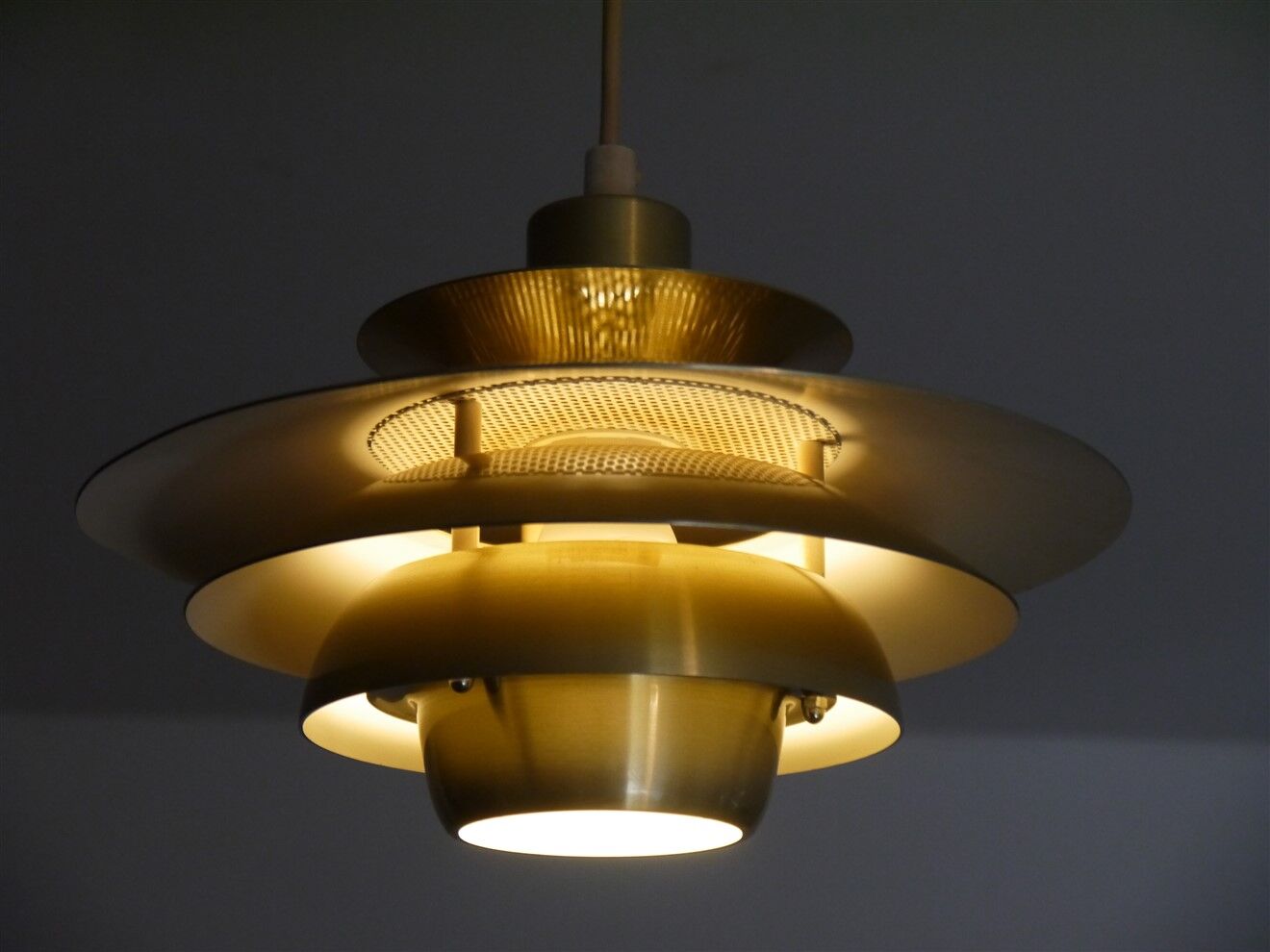 Danish vintage pendant lamp by Jeka 1970