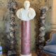 Bust of Emperor Galba, white Carrara marble, 18th century.