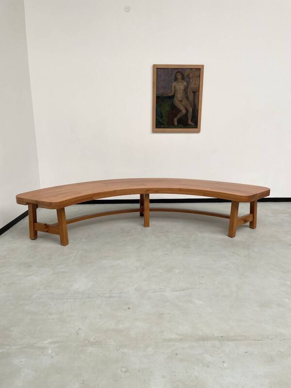 Table basse console banc orme massif chapo XXL 3m
