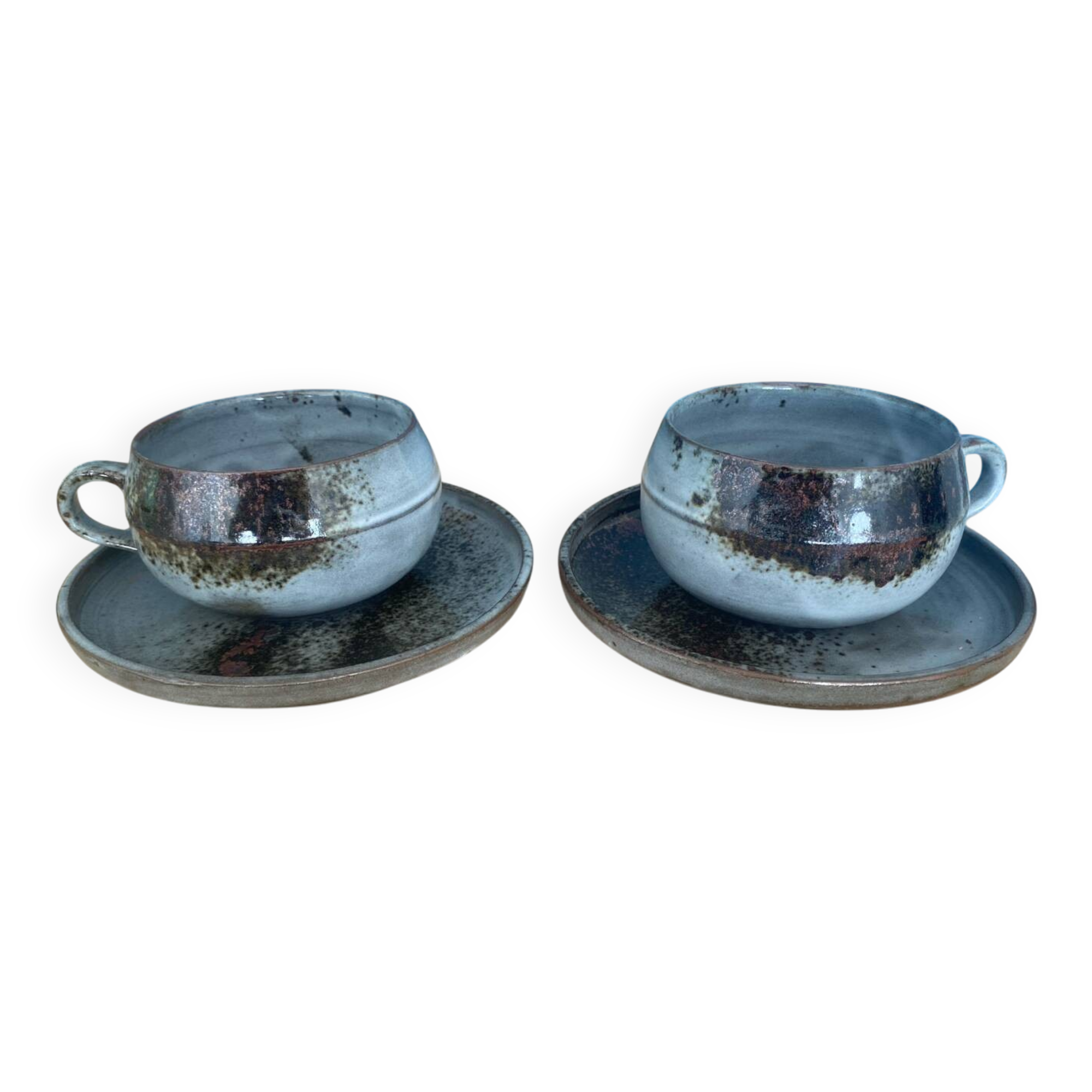 Ceramic set signed Chantal and Thierry Robert