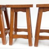 Solid oak stools