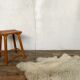 Brutalist primitive stool wears tripod plant solid wooden sofa tip 1950 Furniture decoration