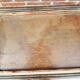 Old large wooden and brass serving tray