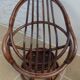 2 chic rattan armchairs in a completely restored style without cushions - Excelle