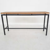 Mid-century teak and metal side table, The Netherlands 1960's