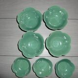 Set of 7 cabbage leaf ramekins