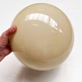 Opaline glass beige ceiling or wall lamp, 1950s