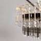 Chandelier 6 lights metal brass 70