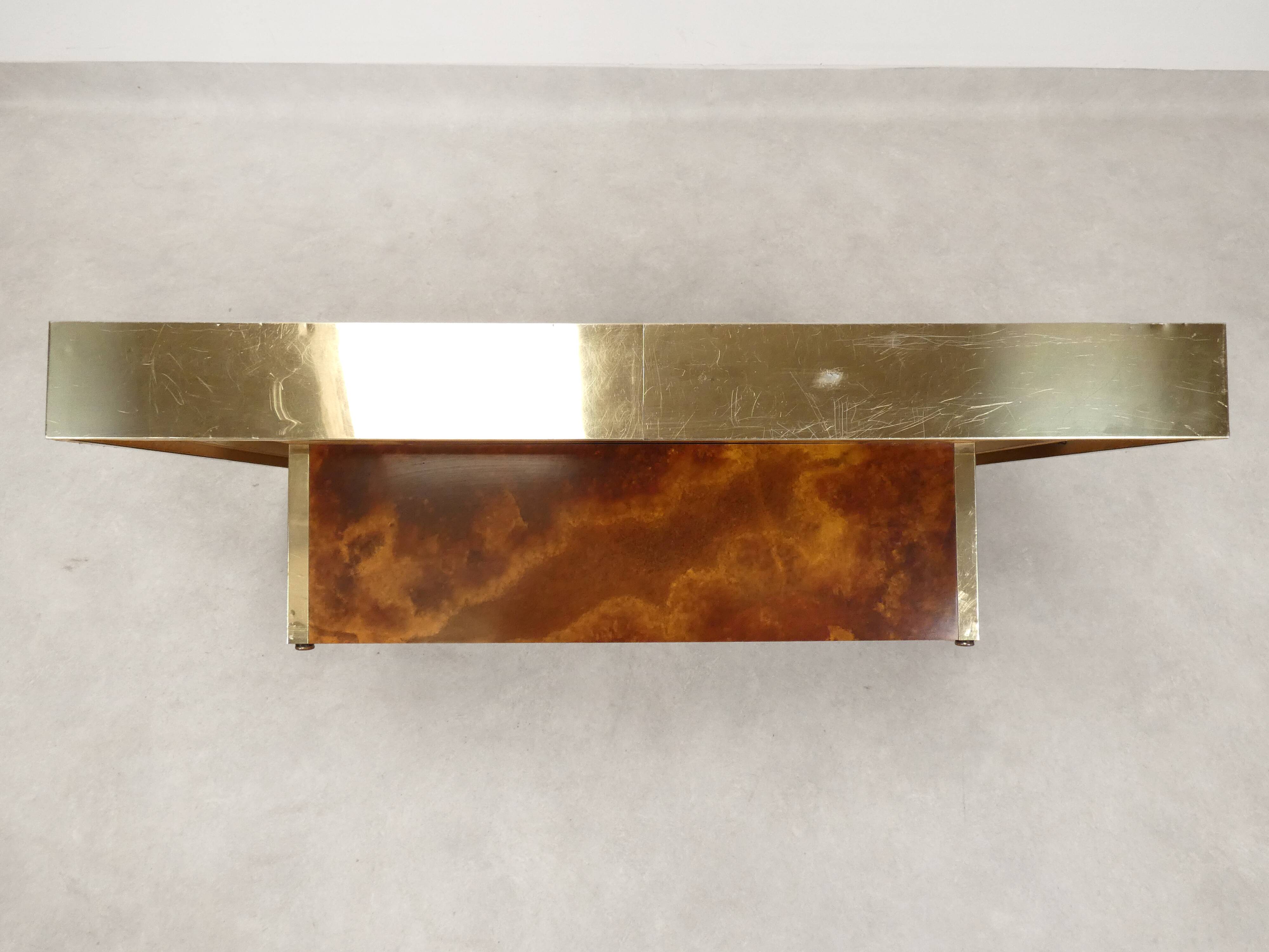 Cofee table with hidden bar by Maison Lancel