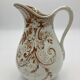 Faience pitcher Creil and Montereau Rinceaux