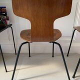 Two Arne Jacobsen "hammer" chairs