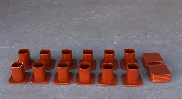 Service à thé ou café par Franco Pozzi